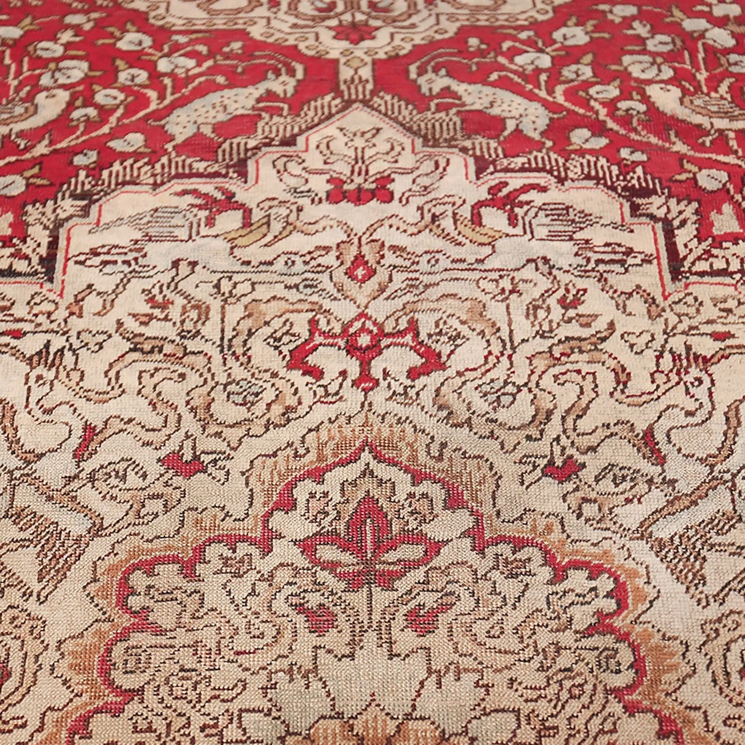 Red Antique Turkish Keysari Rug - 6'2" x 8'8"