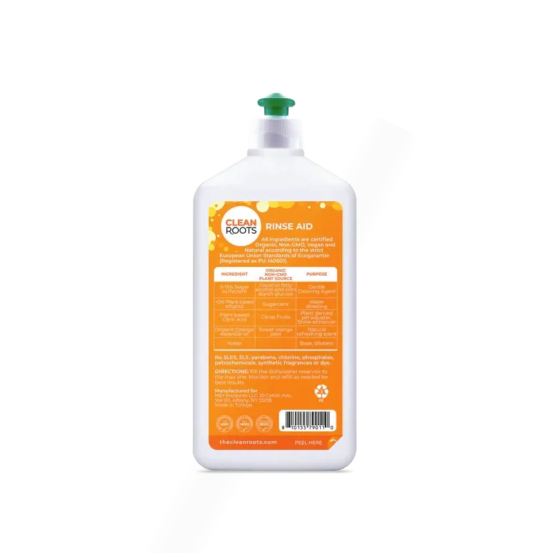 Rinse Aid 500mL/16.9 Fl. Oz. (Organic Orange)