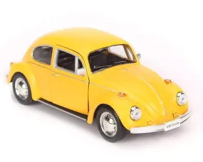 RMZ City Diecast Volkswagen Beetle Scaled Model (Yellow) - Classic Edition