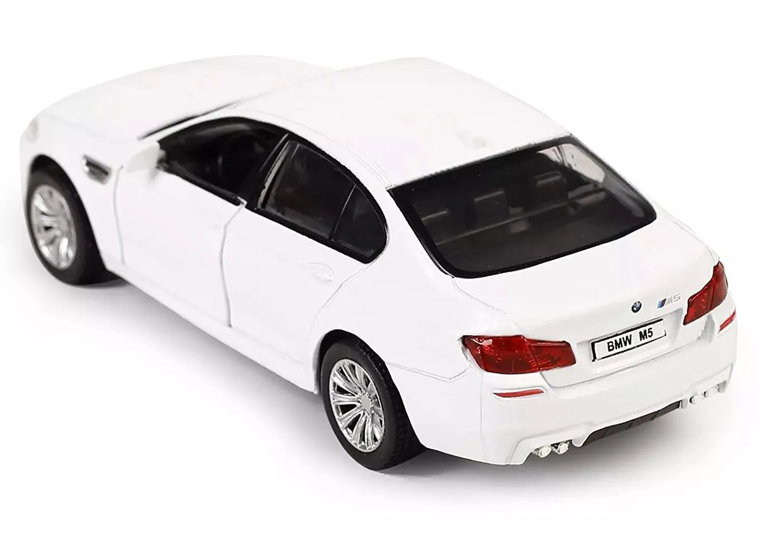 RMZ Die Cast Pull Back BMW M5 Car, White