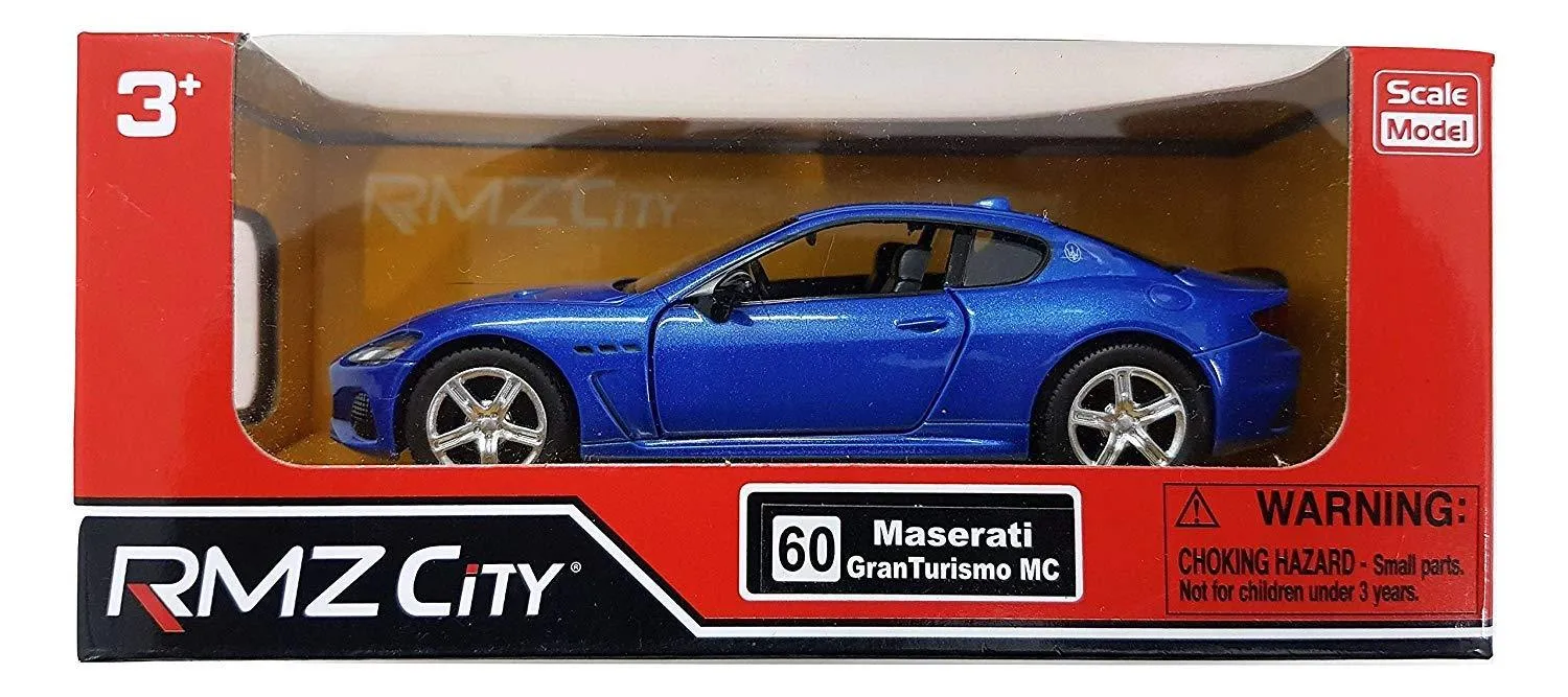 RMZ Die Cast Pull Back Maserati Granturismo, Blue