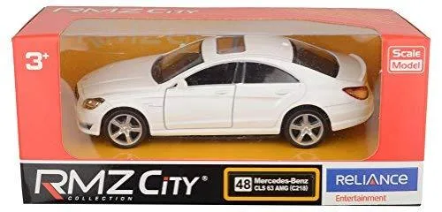 RMZ Die Cast Pull Back Mercedes Benz CLS 63 AMG, White