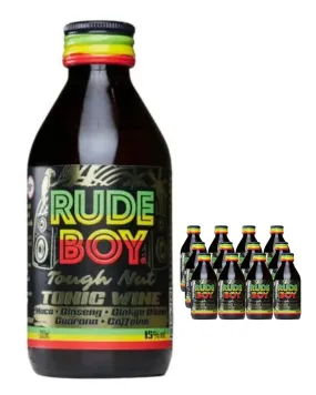 Rude Boy Tough Nut Tonic Wine, 12 x 200 ml