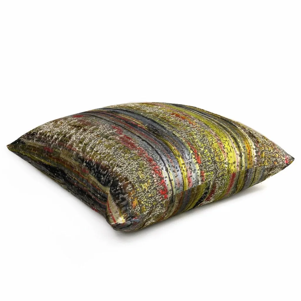 S Harris Brushstroke Velvet Coralstone Modern Abstract Art Pillow Cover (In Stock Sizes)