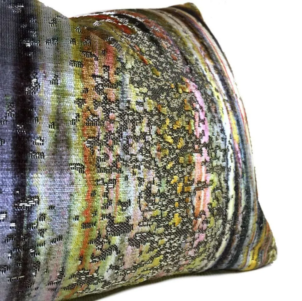 S Harris Brushstroke Velvet Coralstone Modern Abstract Art Pillow Cover (In Stock Sizes)