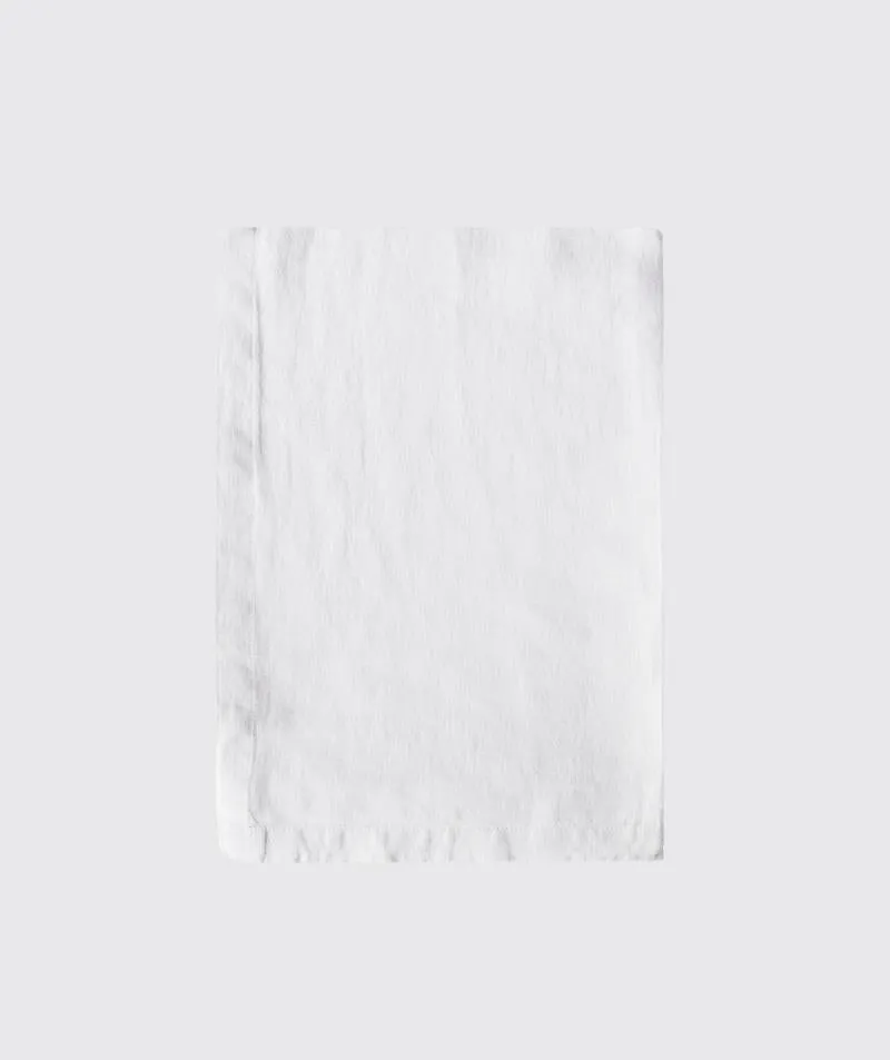 SAMPLE SALE<br>Classic White Linen Flat Sheet<br>Single