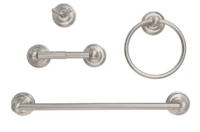 Savannah Satin Nickel Bathroom Hardware Set