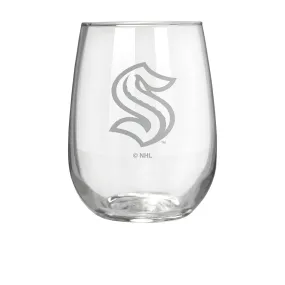 Seattle Kraken 17 oz. Stemless Wine Glass