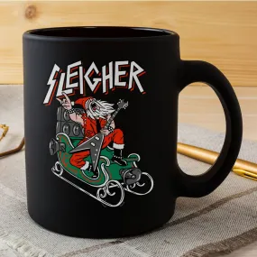 Sleigher Heavy Metal Santa Xmas Mug