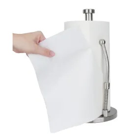 Stainless Steel Countertop Easy Tear Paper Towel Holder