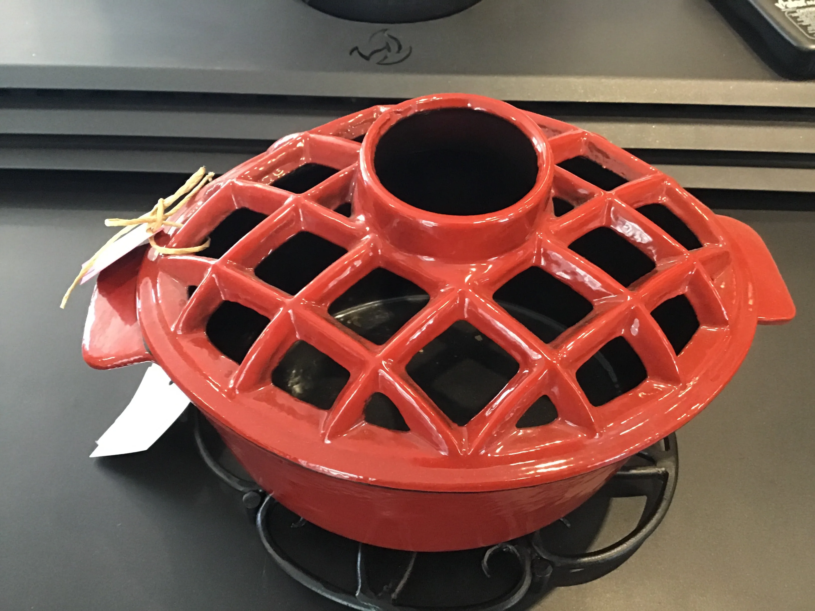 Steamer - Lattice Top - Red