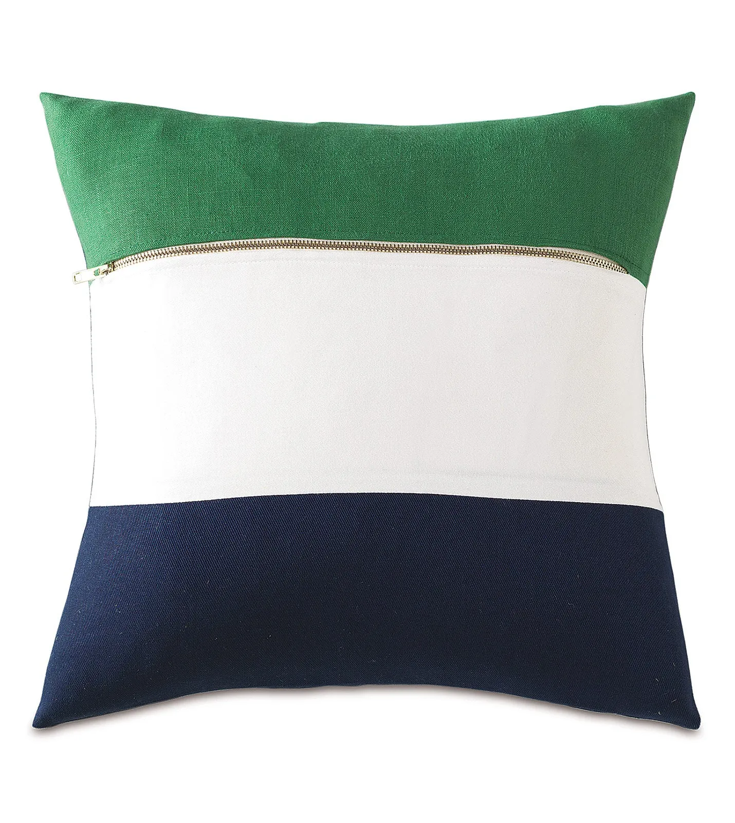 Striped Preppy Color-Block Throw Pillow Cover 18x18