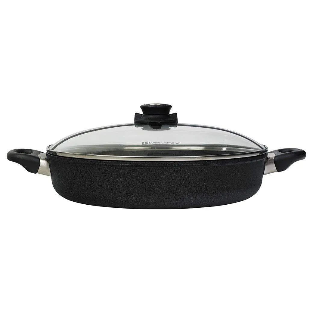 Swiss Diamond XD Nonstick Sauteuse Pan with Lid