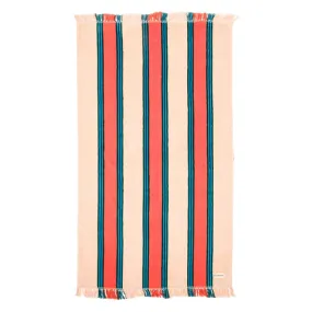 THE BEACH TOWEL | Monaco Bistro Dusty Pink Stripe