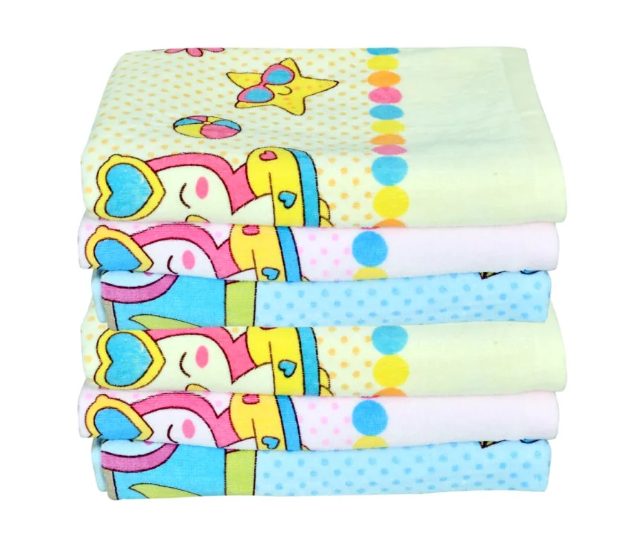 THE LITTLE LOOKERS Super Soft/High Absorbency Towel/Bath Towel / 100% Cotton Washcloth(450GSM) for New Born Baby/Infants/Toddlers