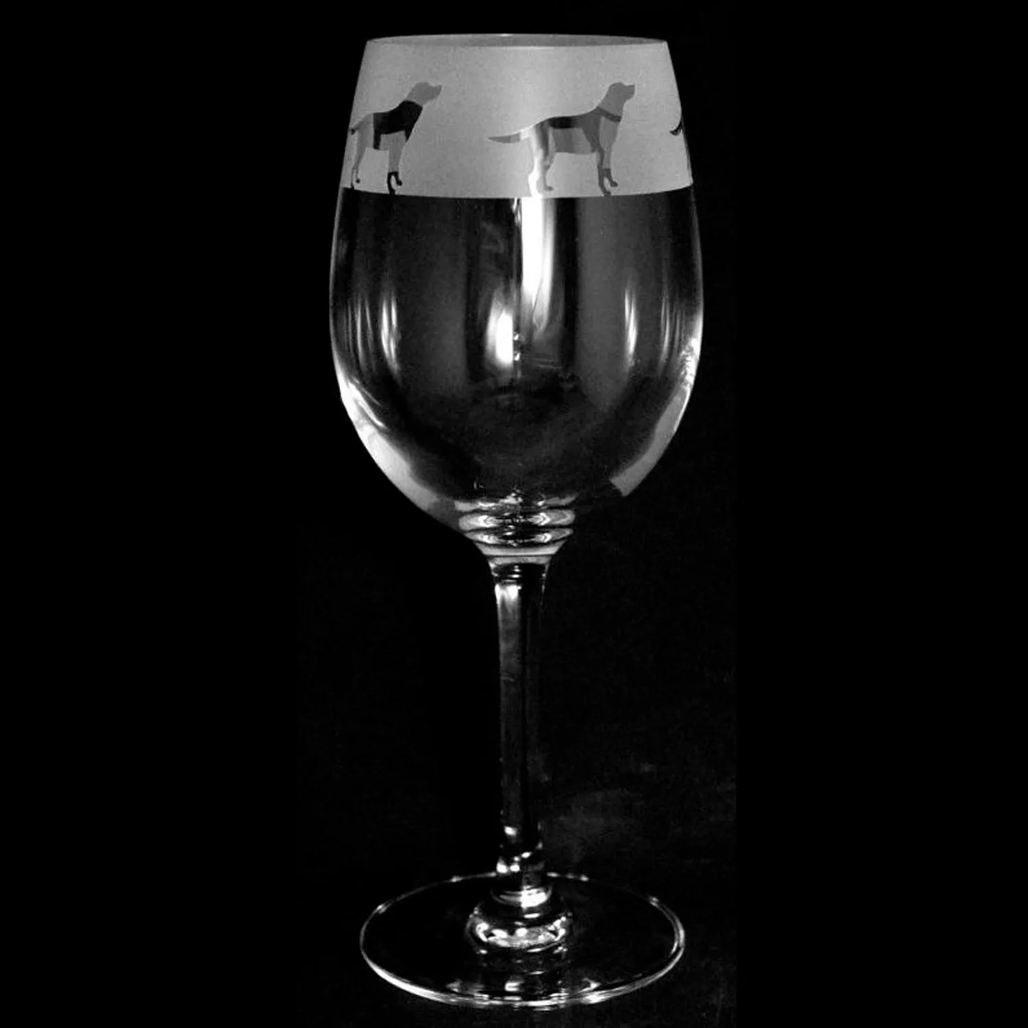 The Milford Collection Labrador Wine Glass