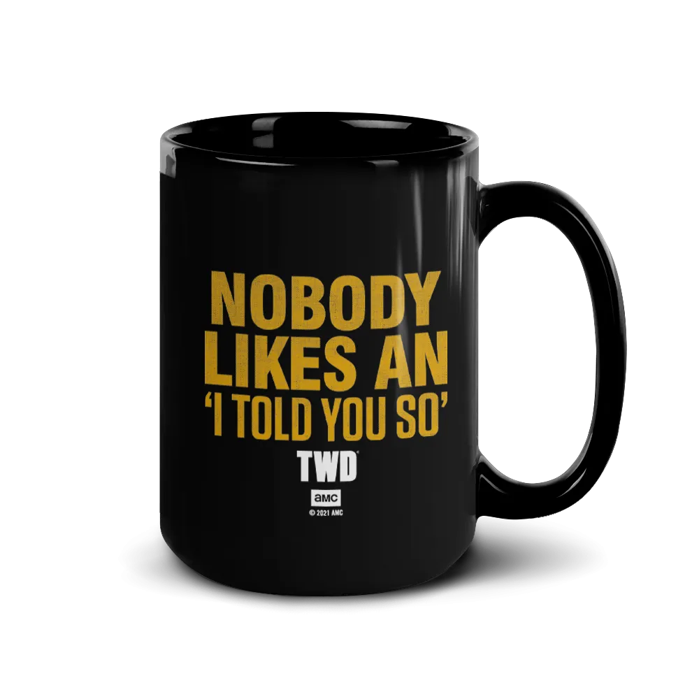 The Walking Dead Negan Told You So Black Mug