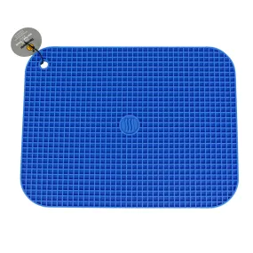 Thermoworks Hi-Temp Non-Slip Silicone Hotpad/Trivet 9"x12" 600°F BPA Free Blue