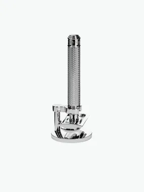 Traditional Closed Comb Safety Razor With Stand