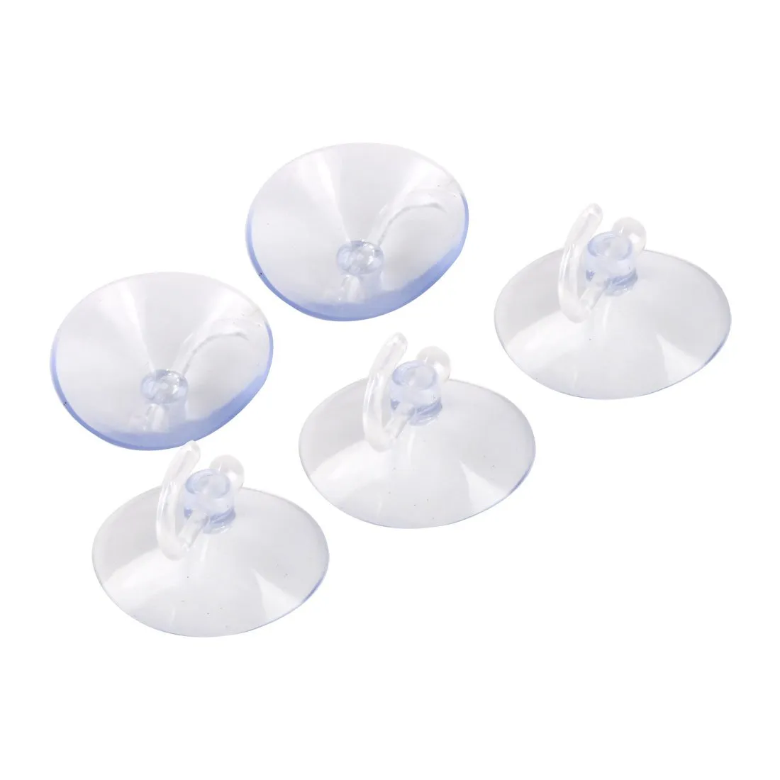 Transparent Rubber Vacuum Sucker Hooks Hanger Strong Suction Cup Bathroom Kitchen Window Wall (pack of 6 pcs)