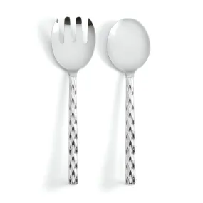 Truro Salad Server Set - Platinum