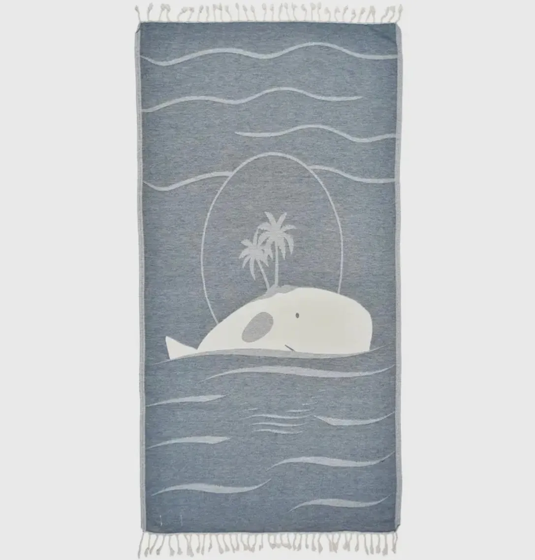 Turkish Towel - Whale