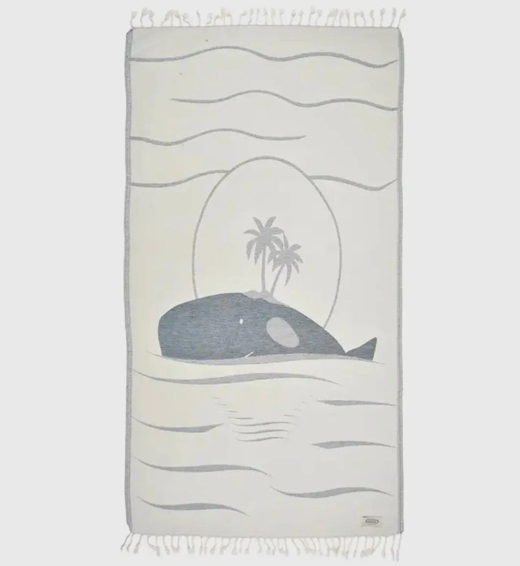 Turkish Towel - Whale