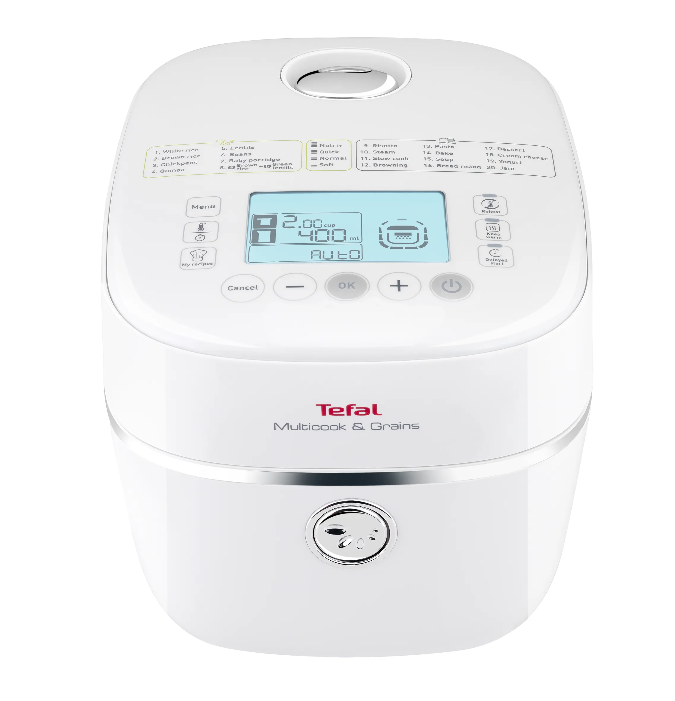 User manual and frequently asked questions Tefal Multicook and Grains RK900 Rice and Grains Cooker