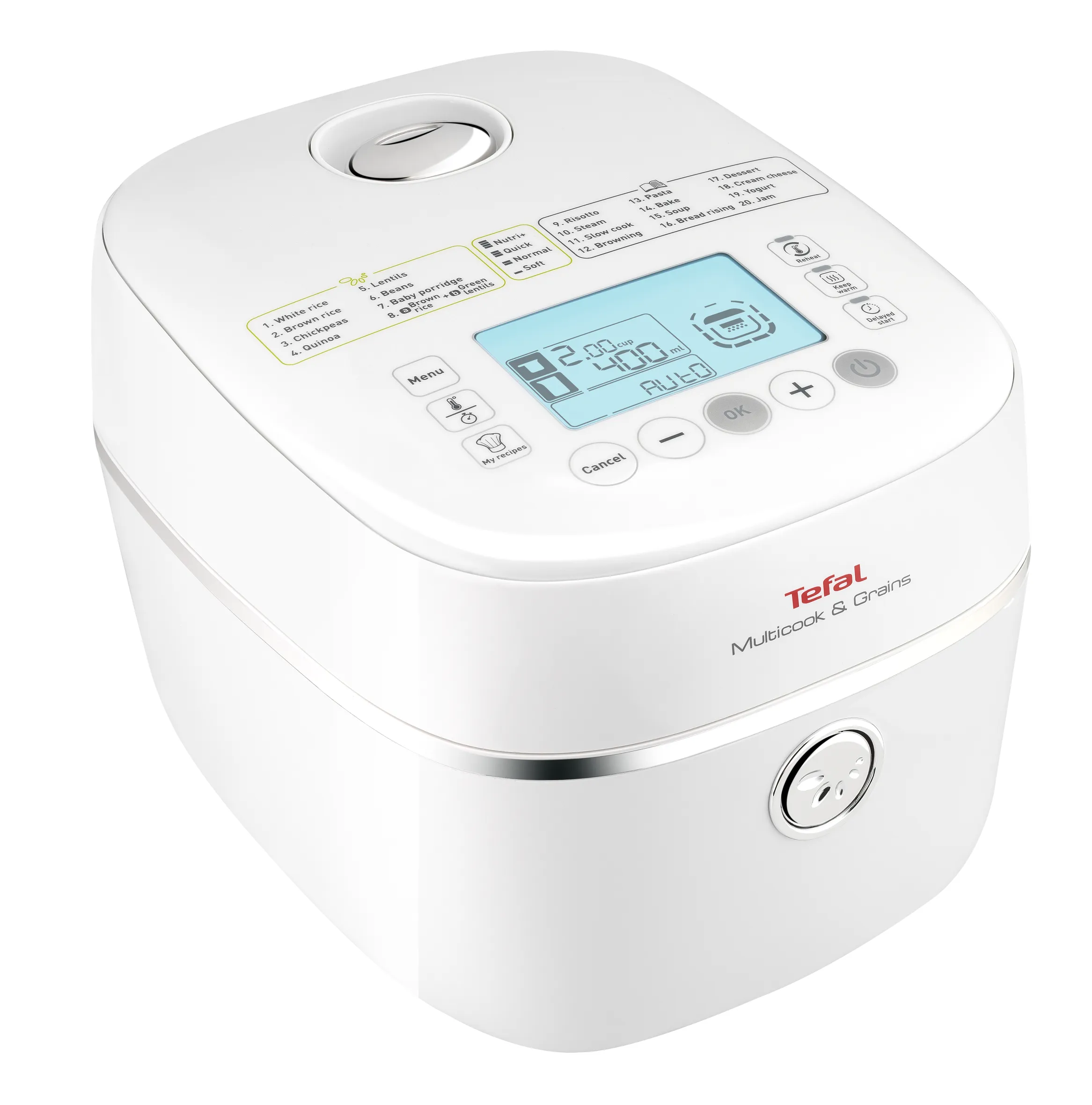 User manual and frequently asked questions Tefal Multicook and Grains RK900 Rice and Grains Cooker