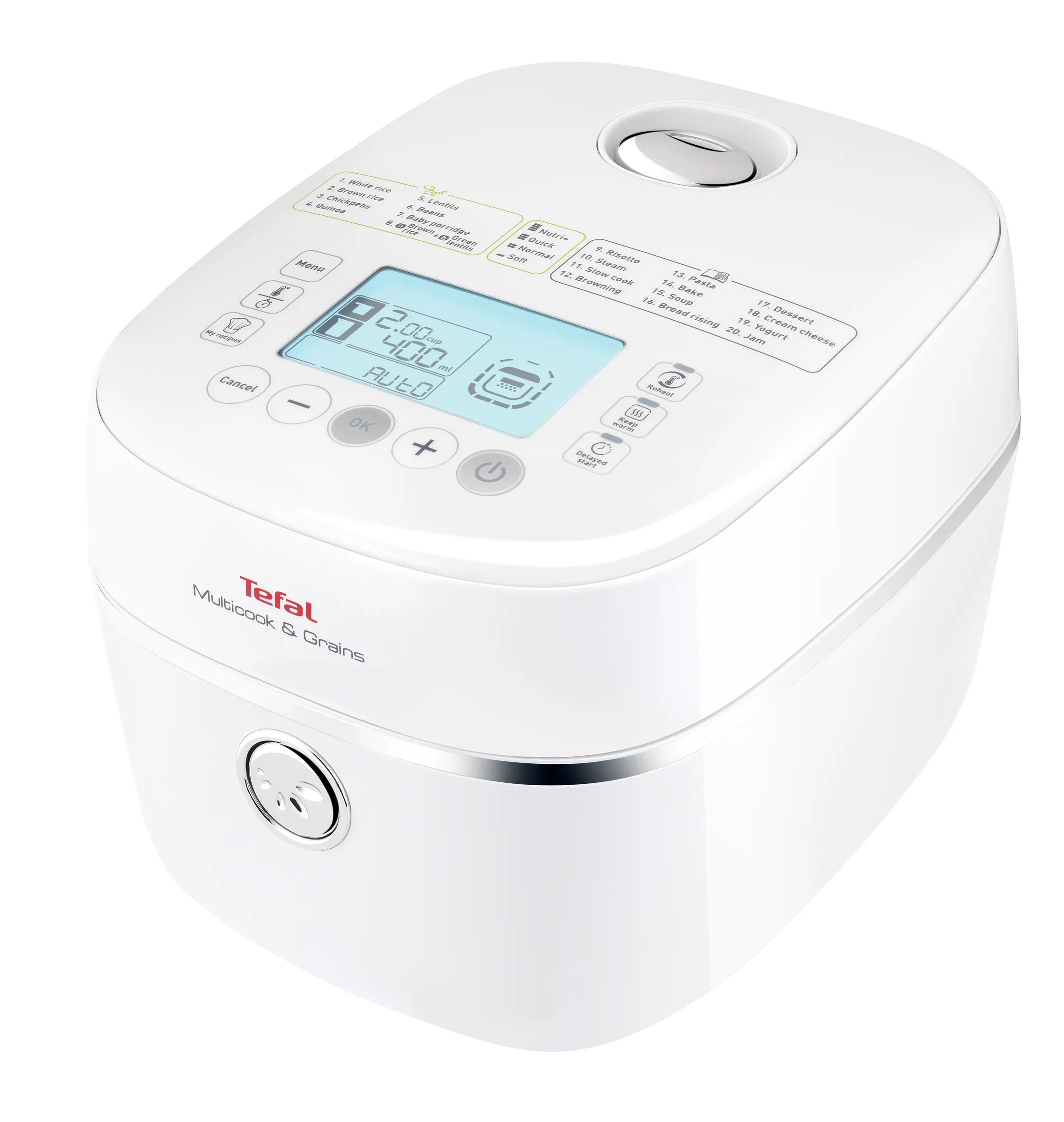 User manual and frequently asked questions Tefal Multicook and Grains RK900 Rice and Grains Cooker