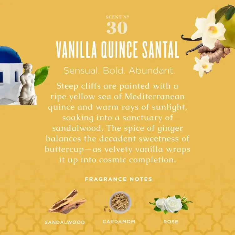 Vanilla Quince Santal Linen & Room Spray with Aloe Vera