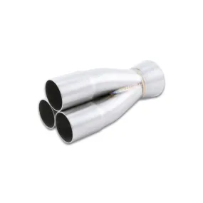 Vibrant Performance Slip-On 3 into 1 Merge Collector - 1-5/8 in Primary Tubes - 2-1/2 in Outlet - Stainless