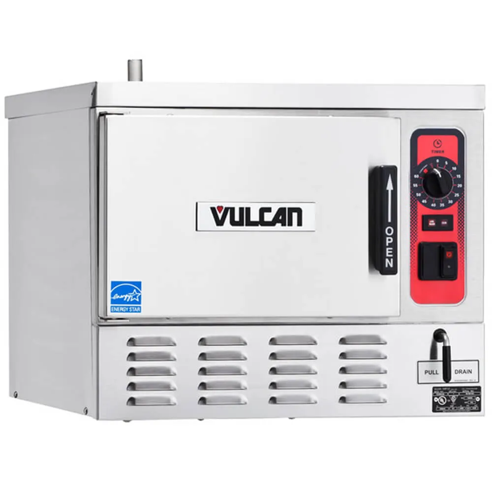 Vulcan C24EO3-1 3 Pan Boilerless/Connectionless Electric Countertop Steamer - 208/240V 8 kW