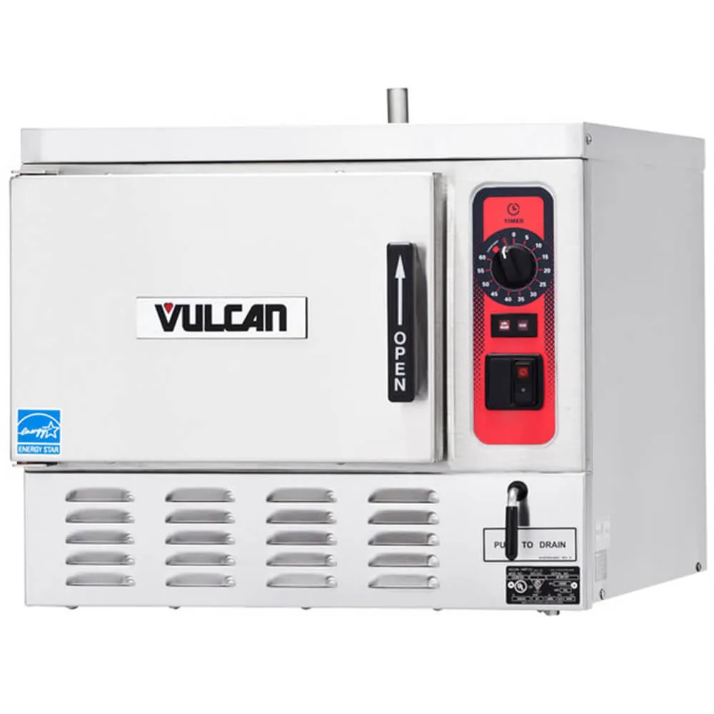 Vulcan C24EO3-1 3 Pan Boilerless/Connectionless Electric Countertop Steamer - 208/240V 8 kW