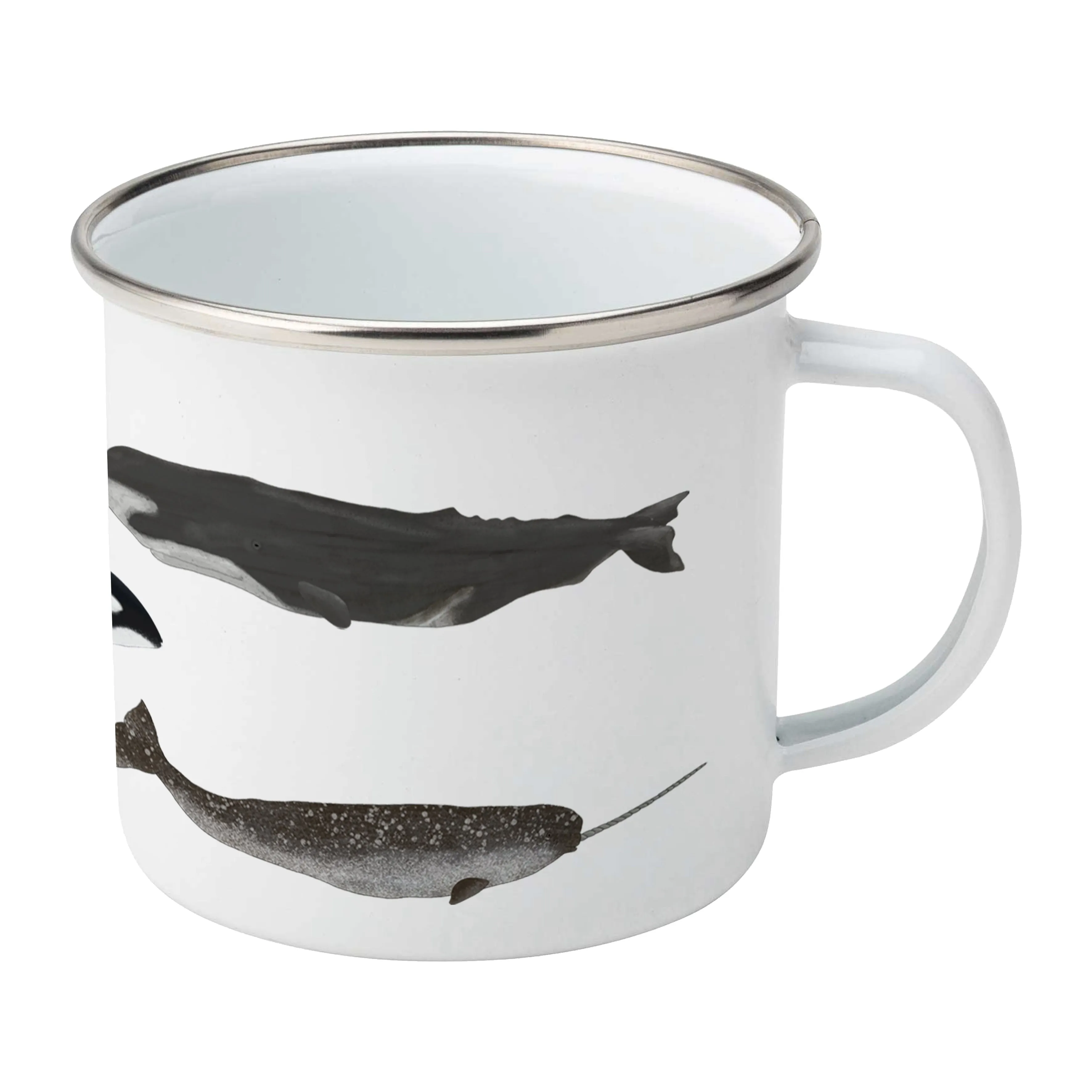 Whales - Enamel Mug