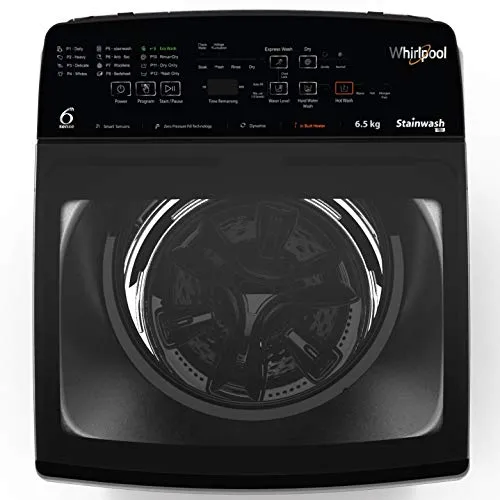 Whirlpool 6.5 Kg 4 Star Fully-Automatic Top Loading Washing Machine with In-Built Heater (STAINWASH PRO H 6.5, Shiny Grey)