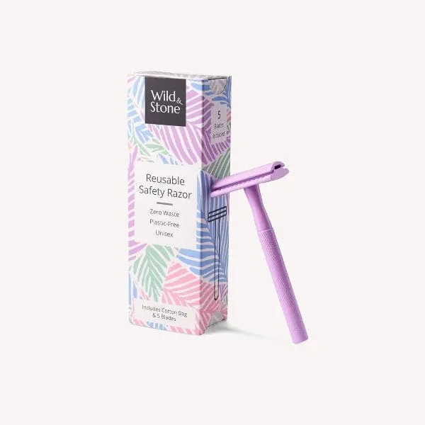 Wild & Stone Plastic-free Safety Razor (Purple)