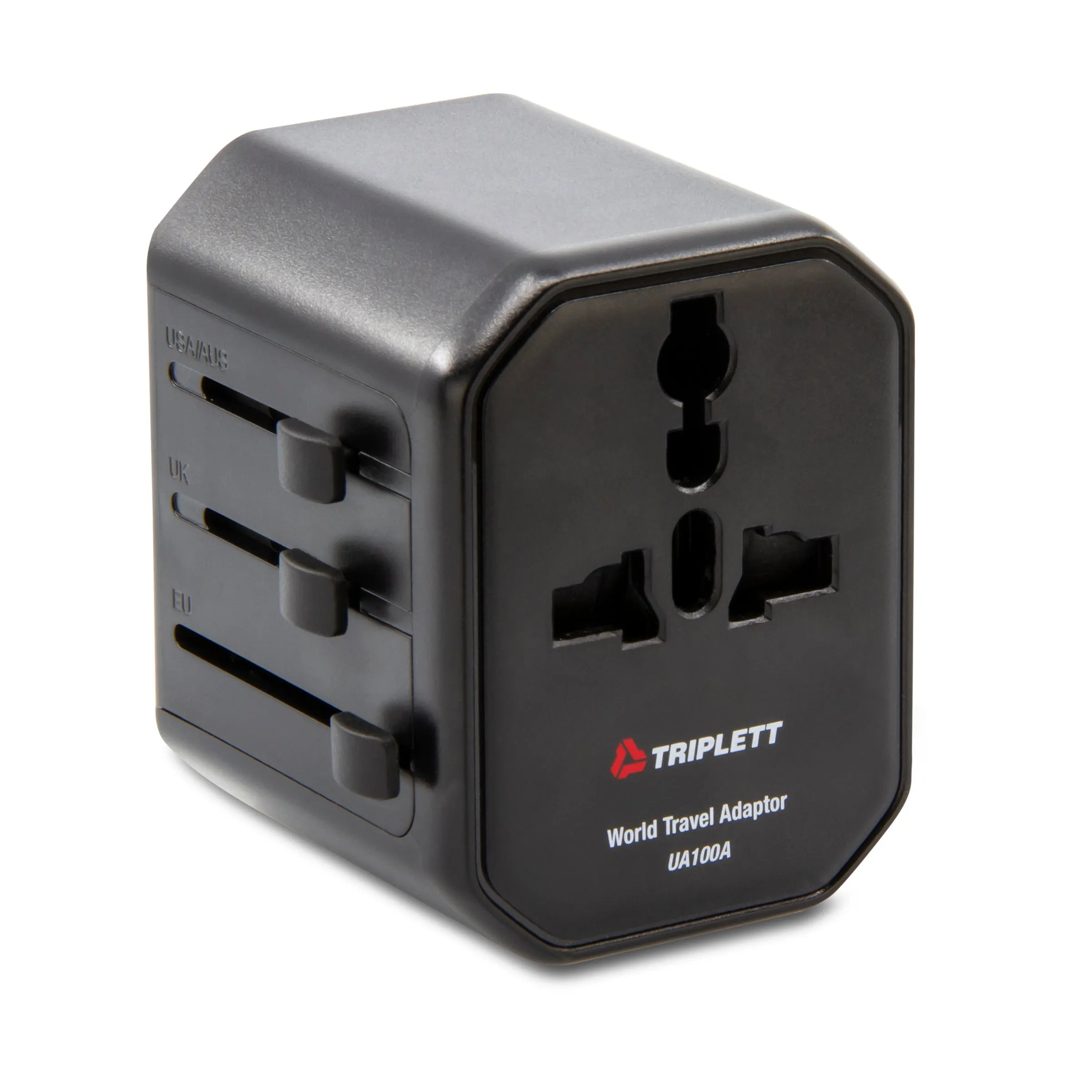 World Travel Adapter with USB-A and USB-C (10A, 2500W)  - (UA100A)