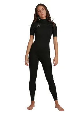 Xcel Womens Comp 2mm Short Sleeve Chest Zip Steamer Wetsuit