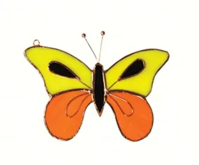 Yellow & Orange Butterfly Sun Catcher