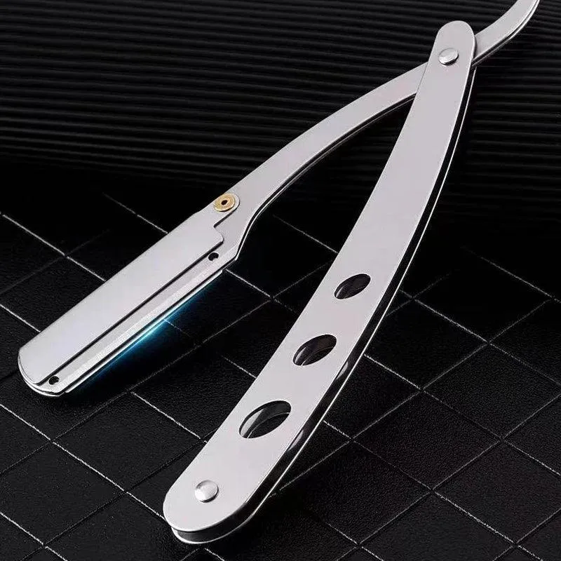 ZqZq Stainless Steel Straight Edge Razor Kit: Precision Grooming Tool